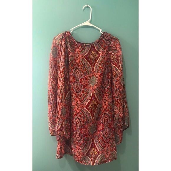 FIRE LOS ANGELES “Size S” Bell Sleeved Boho Dress - Picture 2 of 4
